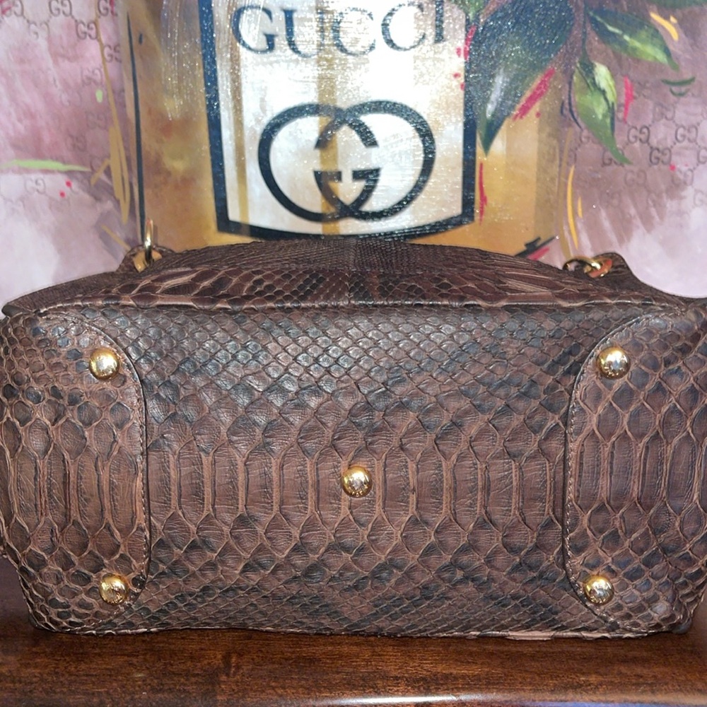 Michael Kors Collection Python Skorpios Bag - Picture 4 of 14